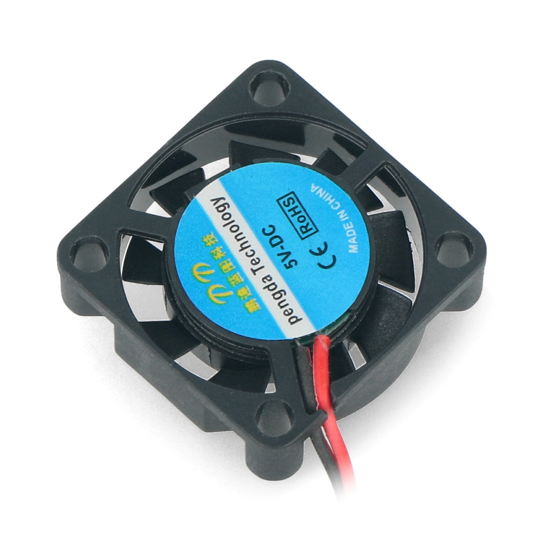 Wentylator 25x25x7mm do obudowy Raspberry Pi 4B - złącze żeńskie 2,54 mm